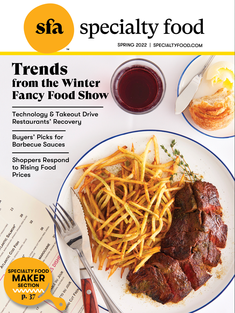 Cover of Specialty Food Magazine Spring 2022 edition