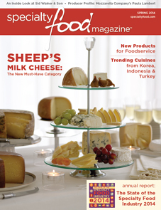 Cover of Specialty Food Magazine Spring 2014 edition