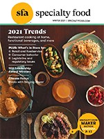 Cover of Specialty Food Magazine Winter 2021 edition
