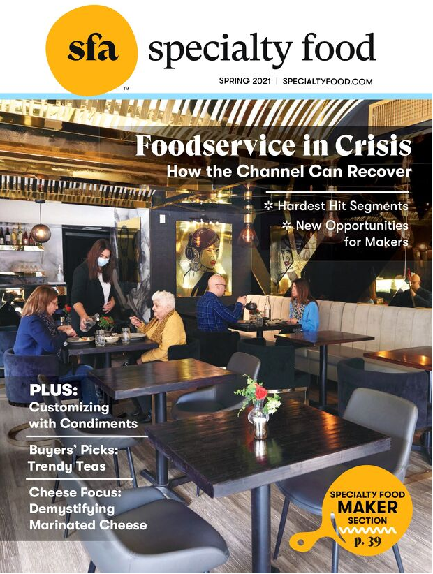 Cover of Specialty Food Magazine Spring 2021 edition
