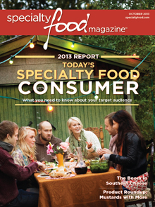 Cover of Specialty Food Magazine October 2013 edition