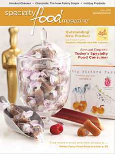 Cover of Specialty Food Magazine Fall 2015 edition