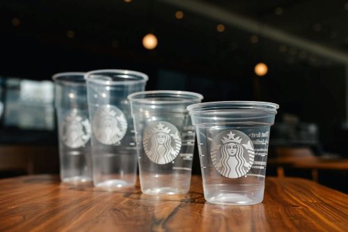Starbucks plastic cups
