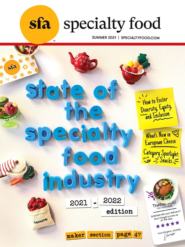 Cover of Specialty Food Magazine Summer 2021 edition