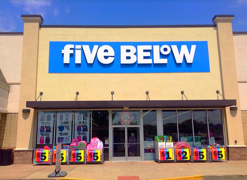 Five below storefront