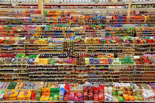 Grocery Store aerial view