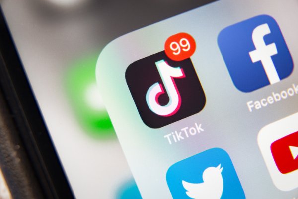 TikTok application on IPhone screen.