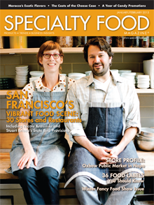 Cover of Specialty Food Magazine January February 2013 edition