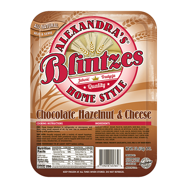 Chocolate Hazelnut & Cheese Blintzes 