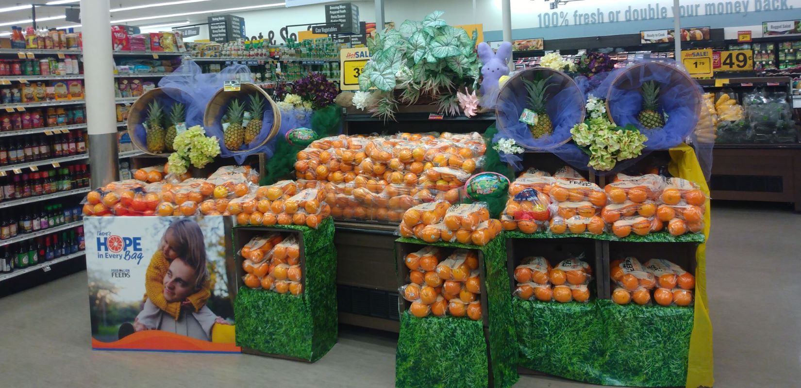 Oranges on table