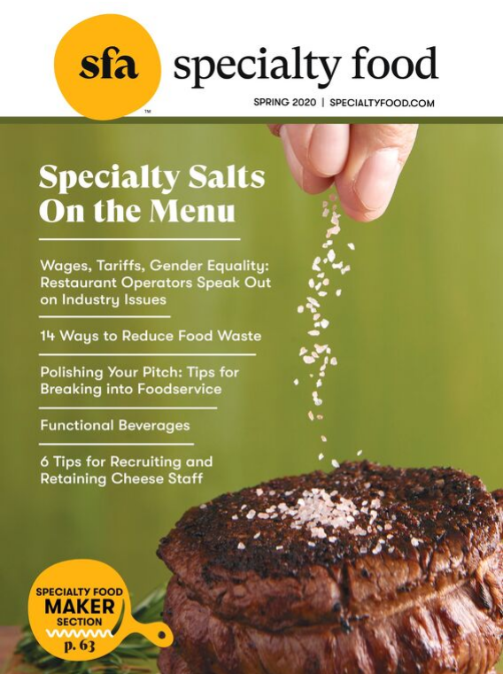 Cover of Specialty Food Magazine Spring 2020 edition