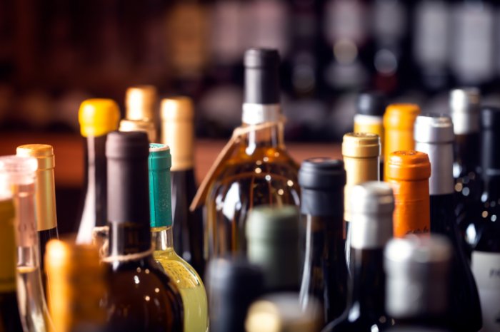 Wine bottles