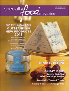 Cover of Specialty Food Magazine September 2013 edition