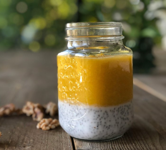 mango chia pudding