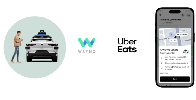Uber Eats and Waymo