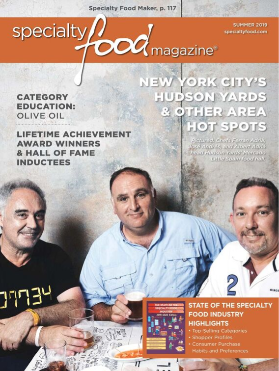 Cover of Specialty Food Magazine Summer 2019 edition