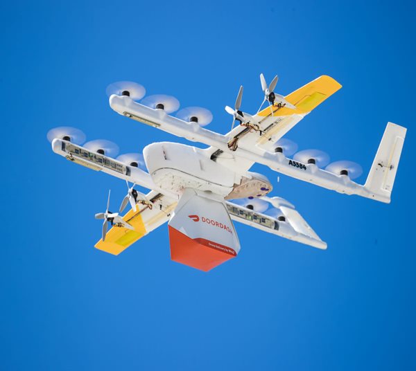 Drone delivering Wendy's order.