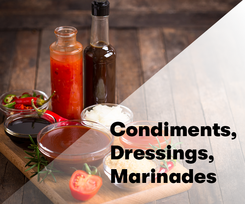 Condiments, Dressings, Marinades