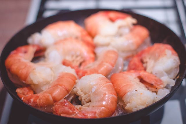Shrimp in bowl