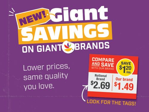 Giant Savings Tags